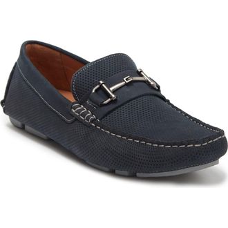 Winthrop Naples Horsebit Loafer in Navy Nubuck at Nordstrom Rack, Size 10