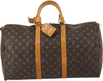 Louis Vuitton Pre-owned Weekend Bags, male, Brown, Size: ONE SIZE Pre-owned Keepall Bag