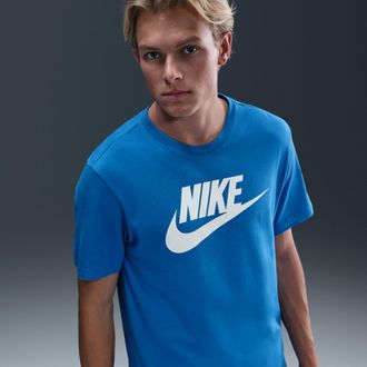 Nike Mens Nike Sportswear T-Shirt in Blue | AR5004-438