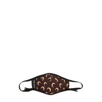 Marine Serre Crescent Moon Air Mondmasker - unisex - Accessoires - Bruin - Maat: M/L Jersey