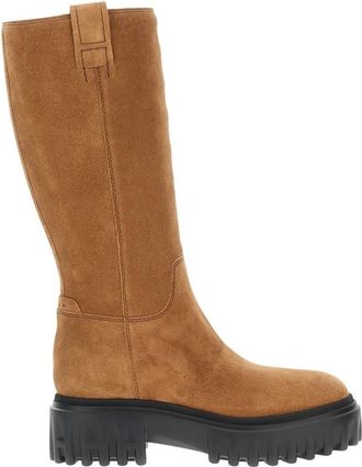 Hogan H700 Over-knee Laarzen - Dames - Hoge Laarzen - Bruin - 37 1/2 EU - Leer - Schoenen