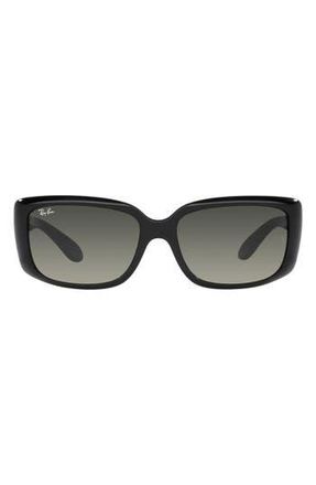 Ray-Ban 55mm Gradient Pillow Sunglasses in Black at Nordstrom Rack