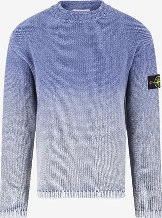 Stone Island Pullover mit Rundhalsausschnitt aus Baumwollstrick Tie and Dye