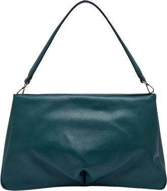 Gianni Chiarini Celeste Pochette Large - Dames - Schoudertassen - Blauw - ONE Size - Leer - Tassen