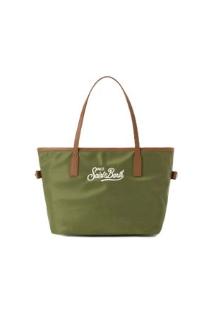MC2 Saint Barth Green City Bag Nylon Shoulder Bag