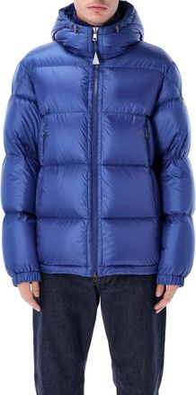 Moncler Blue Quilted Hood Jacket