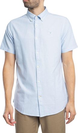 Barbour Oxtown Overhemd Met Korte Mouwen En Op Maat Gemaakt, Blauw