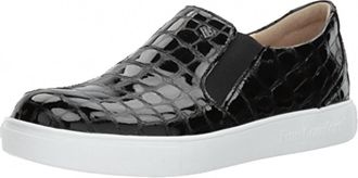 Finn Comfort Womens Clayton Crocco Schwarz Shoes In Black