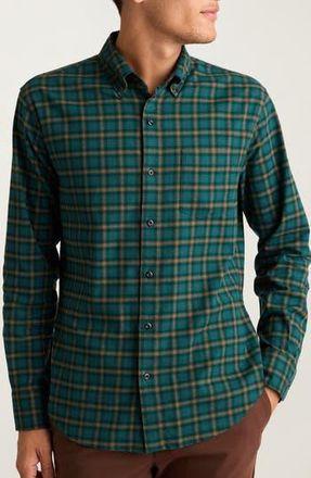Bonobos Lightweight Stretch Flannel Button-Down Shirt in Kernie Plaid C32 at Nordstrom Rack, Size Xx-Large