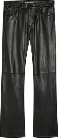 Acne Studios Bootcut Leather Trousers - Black - 46 (IT46 / S)