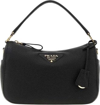 Prada Black Logo Small Shoulder Bag