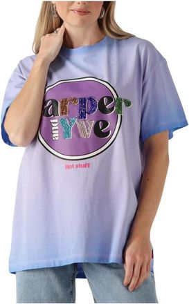 Harper & Yve Tops, Dames, Veelkleurig, M, Katoen, Hot Stuff Pretty Purple T-shirt