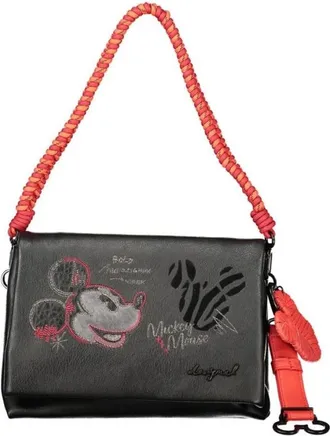 Desigual Bolso Bordado de Mickey Mouse - Bags - Mujer - Negro - ONE SIZE