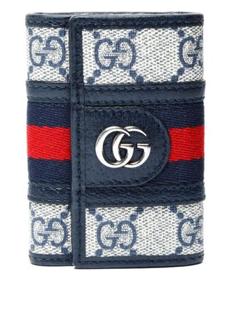Gucci 2020-2025 Ophedia logo stripe keyholder - Neutrals