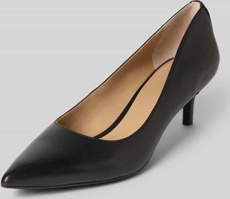 Lauren Ralph Lauren Pumps aus Leder mit Pfennigabsatz Modell ADRIENNE in Black, Gr&ouml;&szlig;e 41