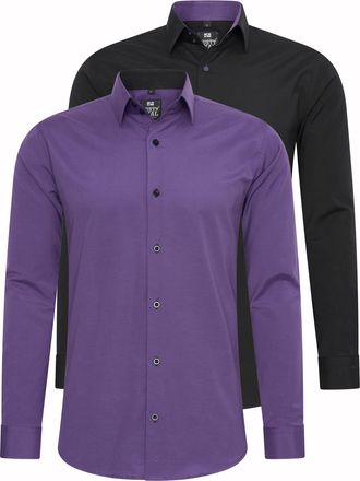 Rusty Neal Set van 2 zakelijke overhemden