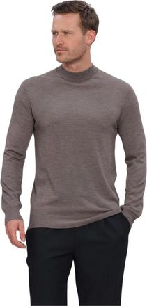 Stefano Lauran Turtle Turtleneck - Heren - Coltruien - Bruin - S - Wol - Truien & Vesten