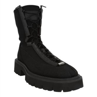 Ferragamo Womens Atlante Lace-Up Ankle Boots In Black