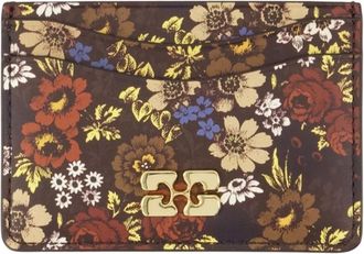 Ganni Bou Kaarthouder - Dames - Portefeuilles - Bruin - ONE Size - Accessoires