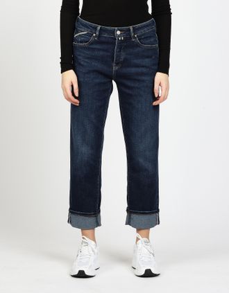 Gang Straight-Jeans GANG 94THELMA, Damen, Gr. 26, N-Gr, blau (dunkelblau worn), Denim/Jeans, Obermaterial: 90% Baumwolle, 8% Polyester, 2% Elasthan, gerade