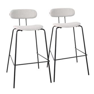 Oviala Juego de 2 tronas y madera gris