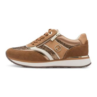 Tamaris Schoenen, Dames, Bruin, 38 EU, Leer, Sneaker