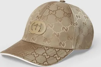 Gucci GG Nylon Baseball Hat, Size XXL, Beige, Fabric