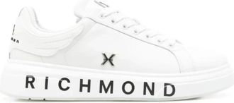 John Richmond Witte Leren Sneakers voor Vrouwen - Dames - Sneakers - Wit - 37 EU - Leer - Schoenen