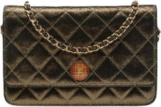 Chanel Pre-owned Wallet on Chain - Dames - Vintage Schoudertas - Bruin - ONE Size - Leer - Vintage