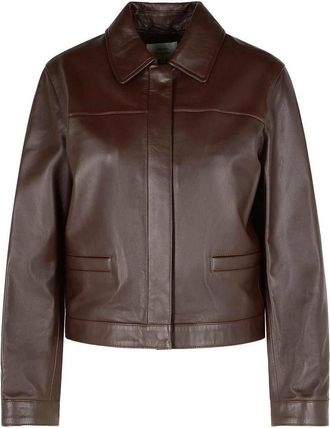Loulou Studio Ascot Brown Leather Jacket