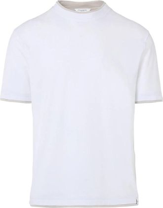 Paolo Pecora T-shirt - Heren - T-shirts - Wit - 2XL - Katoen - Tops
