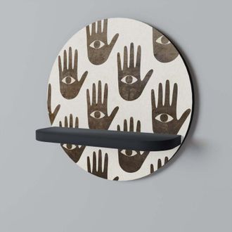 OEM Ver M&aacute;s Estante Redondo Negro