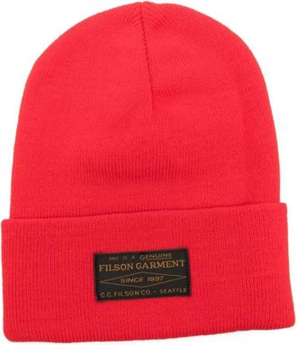 Filson Berretto Watch Cap a Costine - - Accessories - Uomo - Rosso - ONE SIZE