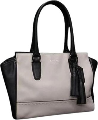 Coach Pre-owned Handbag - Dames - Vintage Handtas - Grijs - ONE Size - Leer - Vintage