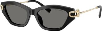Tiffany & Co. Sunglasses, unisex, Black, Size: 53 MM 0Tf4231U
