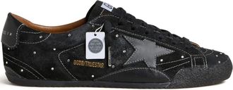 Golden Goose True-Star crystal sneakers - Black