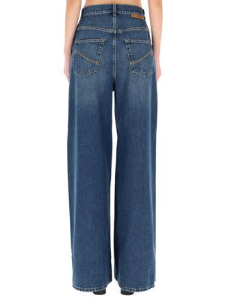 Stella McCartney High-Waist Cotton Jeans - Blue