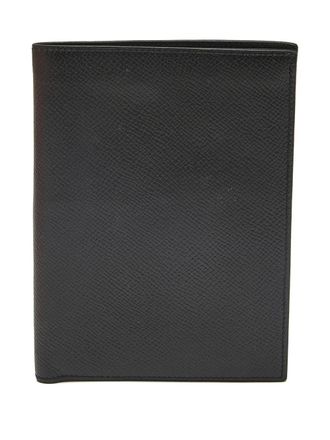 Herm&egrave;s 2015 leather wallet - men - Calf Leather/Calf Leather - One Size - Black
