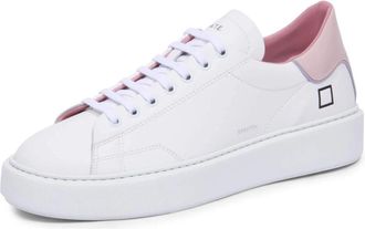 D.A.T.E. Wit-Roze Patent Sphere Dames Sneakers - Dames - Sneakers - Wit - 41 EU - Schoenen
