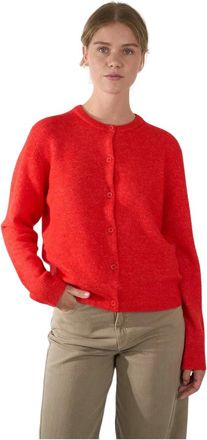 Samsøe & Samsøe Truien & Vesten, Dames, Rood, S, Wol, Truien