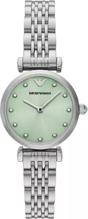 Armani Classic Quartz Crystal Green Dial Ladies Watch AR11667