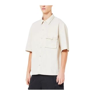 Oakley Zakshirt Mist Reserve Collectie - Heren - Korte mouwen Overhemden - Beige - XS - Overhemden