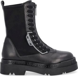 Liu Jo Schoenen, Dames, Zwart, 36 EU, Leer, Love 22 Enkellaarsjes