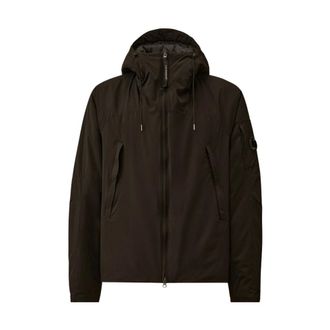 C.P. Company Light Jackets, male, Black, Size: XL Pro-Tek Hooded Padded Jacket