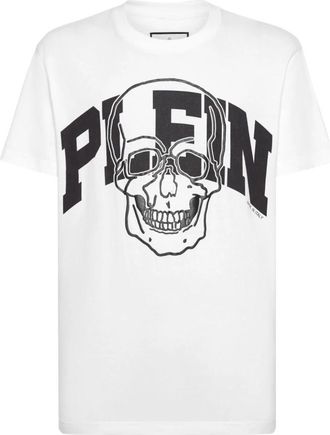 Philipp Plein Cotton T-Shirt - Heren - T-shirts - Wit - XL - Katoen - Tops