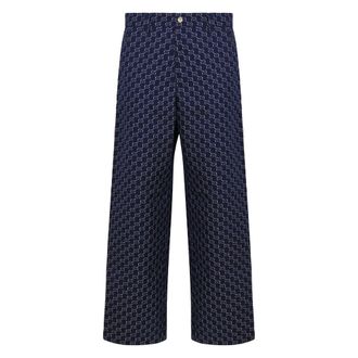 Gucci Hombre, Pantalones, Azul, Talla: L