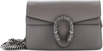 Gucci Dionysus Bag leren Super Mini clutch - Grijs