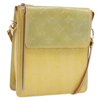 Louis Vuitton Pre-owned Accessory Pouch - Dames - Pre-owned - Geel - Maat: ONE Size Leer
