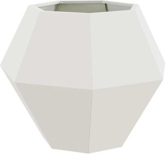 vidaXL Planter White 75 x 75 x 60 cm Steel vidaXL