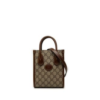 Gucci Pre-owned Gucci Mini GG Supreme Interlocking G Satchel Unisex UAF10YEER0LS3YLC